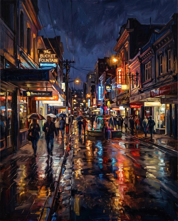 Cuba Street Nights by Elsie Branagan