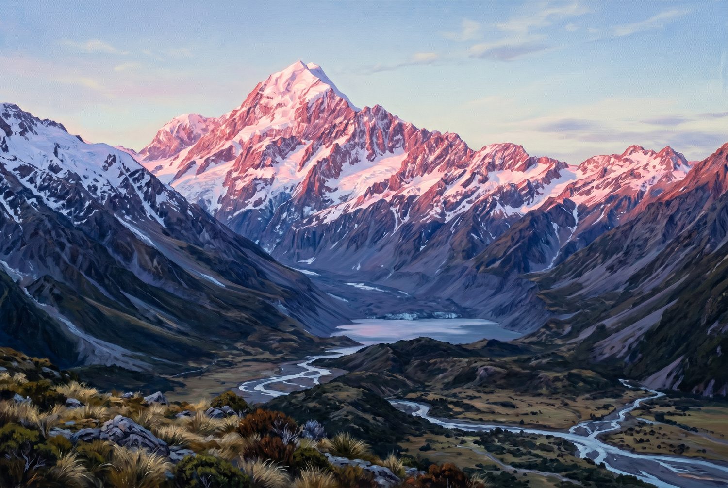 Aoraki First Light by Mereana Cole